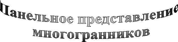 Панельное представление многогранников
