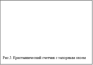Подпись: Рис.5. Кристаллический счетчик с запорным слоем
