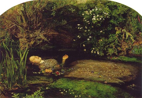 Дж. Э. Миллес. «Офелия». Масло. 1853. Дж. Э. Миллес. «Офелия». Масло. 1853.
