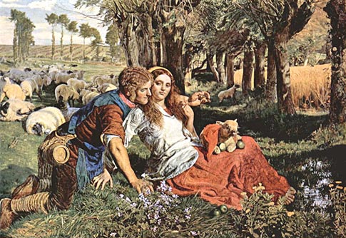 У. Холман Хант. «Наемный пастырь». Масло. 1851. У. Холман Хант. «Наемный пастырь». Масло. 1851.