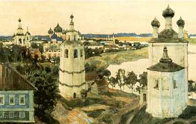 П. Бучкин. «Старый Углич». Масло. 1930–е.