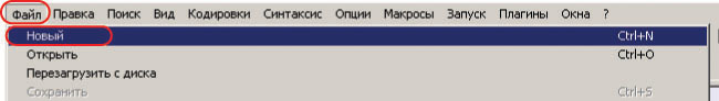 создаем файл .htaccess